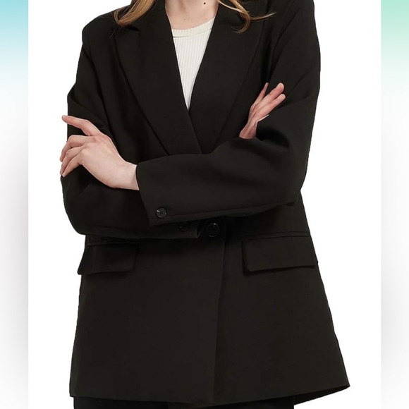 BLACK OVERSIZED BLAZER *Sz S* - Picture 4 of 10